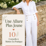 Femme souriante adoptant des conseils de mode pour une apparence plus jeune.