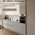 Une cuisine moderne en deux couleurs, inspirante pour la décoration intérieure.
