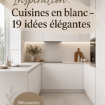 Cuisine blanche moderne avec des touches chaleureuses تصميم