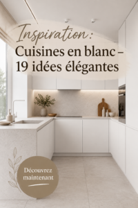 Cuisine blanche moderne avec des touches chaleureuses تصميم