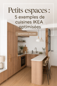 Cuisine fonctionnelle IKEA optimisée pour petit espace, avec rangement ingénieux