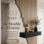 Meubles modernes dans un hall d'entrée accueillant