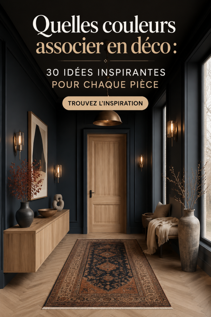 Palette de couleurs tendances pour la décoration intérieure.