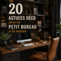 Bureau à domicile bien décoré pour un espace de travail inspirant.