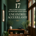Un hall d'entrée peint dans une couleur chaleureuse, accueillante et lumineuse