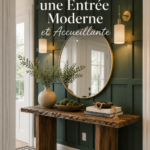 Entrée moderne avec décoration accueillante et mobilier stylé