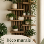 Un intérieur moderne avec une décoration murale inspirante