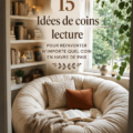 Un coin lecture cosy avec un fauteuil confortable et une lampe douce