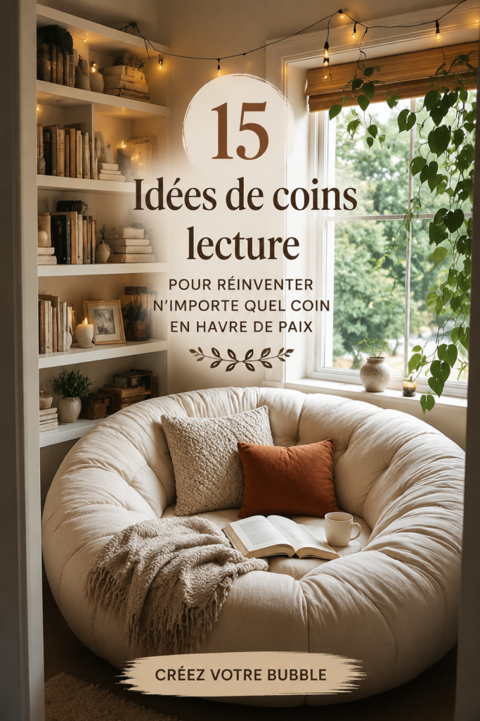 Un coin lecture cosy avec un fauteuil confortable et une lampe douce