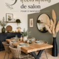 Salon chaleureux avec des couleurs douces et des éléments naturels.