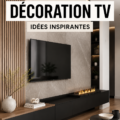 Un salon moderne avec une télévision élégamment décorée