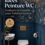 Des toilettes récemment peintes dans des couleurs modernes et élégantes.