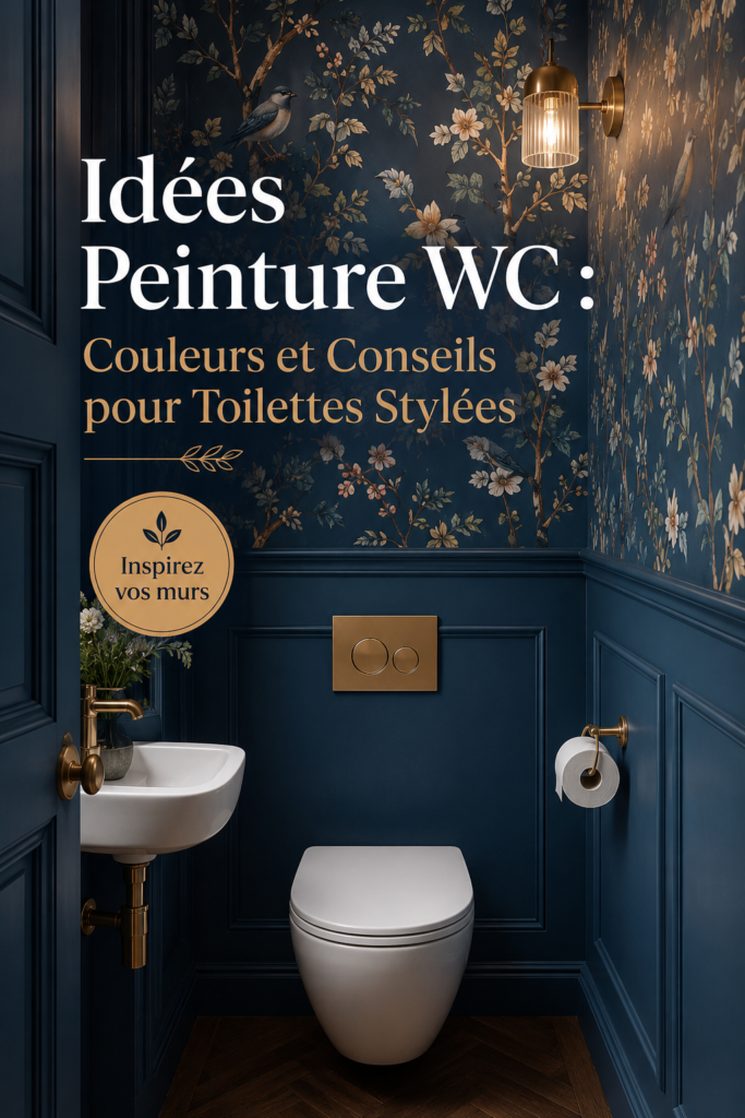 Des toilettes récemment peintes dans des couleurs modernes et élégantes.