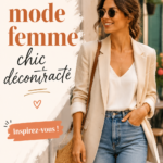 Femme en tenue chic et décontractée, rayonnante de confiance