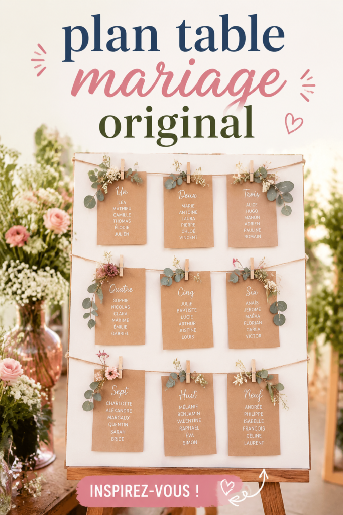 Plan de table de mariage élégant avec des décorations florales