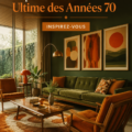 Un salon chaleureux avec déco inspirée des années 70