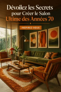 Un salon chaleureux avec déco inspirée des années 70