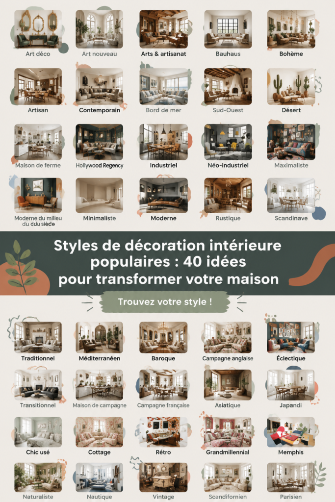 Une pièce de salon avec des éléments de décoration intérieure modernes et chaleureux