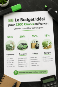 Une femme planifiant son budget mensuel avec un carnet et un stylo.