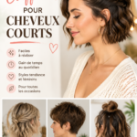 Femme avec une coiffure courte tendance, stylée et moderne