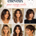 Femme avec une coupe de cheveux moderne sur un visage ovale, mettant en valeur sa silhouette.