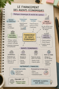 Illustration sur le financement des agents économiques dans l'économie moderne