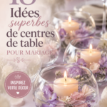 Une belle table de mariage avec des centres de table fleuris et élégants.