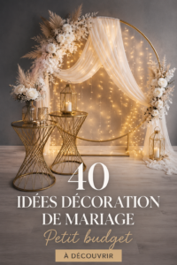 Idées de décoration de mariage à petit budget