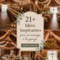 Mariage à la ferme avec décoration champêtre et romantique