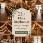 Mariage à la ferme avec décoration champêtre et romantique