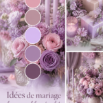 Mariage avec des décorations en lilas harmonieuses et élégantes.
