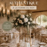 Mariage moderne à la ferme du Roy avec décor champêtre