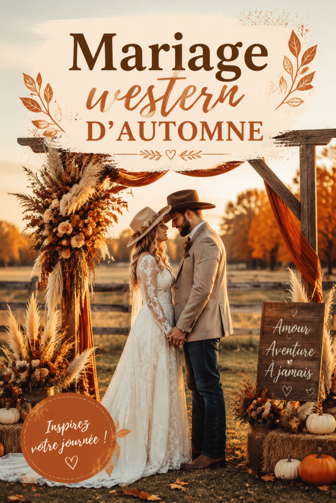 Mariage rustique d'automne sous un ciel bleu, décoré de fleurs multicolores et d'objets vintage.