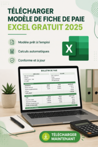 Modèle de fiche de paie Excel gratuit pour 2025 en téléchargement