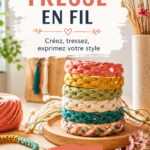 Une femme avec une tresse en fil élégante qui apporte du style à sa coiffure.