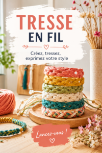 Une femme avec une tresse en fil élégante qui apporte du style à sa coiffure.