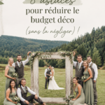 Décoration de mariage élégante et économique avec des fleurs et des lanternes