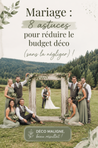 Décoration de mariage élégante et économique avec des fleurs et des lanternes