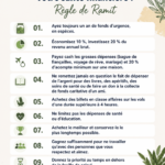 Illustration d'une femme consultant un budget pour améliorer sa santé financière.