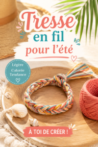Une coiffure tendance avec une tresse en fil pour l'été.