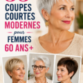 Femme mature avec une coupe courte moderne qui met en valeur son visage