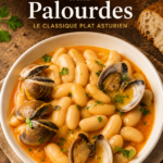 Assiette de fabes aux coques, un plat traditionnel asturien