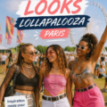 Femme portant une tenue tendance lors de Lollapalooza Paris, mélange de styles vintage et contemporain.