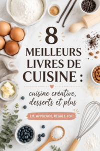 Une maman feuilletant un livre de cuisine avec des recettes créatives.
