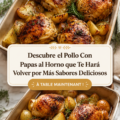 Recette de poulet rôti aux pommes de terre dorées