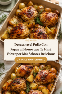 Recette de poulet rôti aux pommes de terre dorées