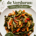 Un plat coloré de sauté de légumes frais, prêt à être servi.