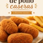 Croquetas de poulet maison croustillantes garnies de sauce au yaourt