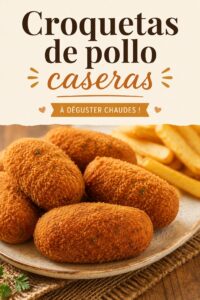 Croquetas de poulet maison croustillantes garnies de sauce au yaourt
