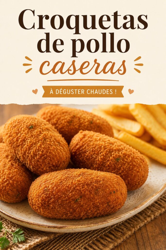 Croquetas de poulet maison croustillantes garnies de sauce au yaourt